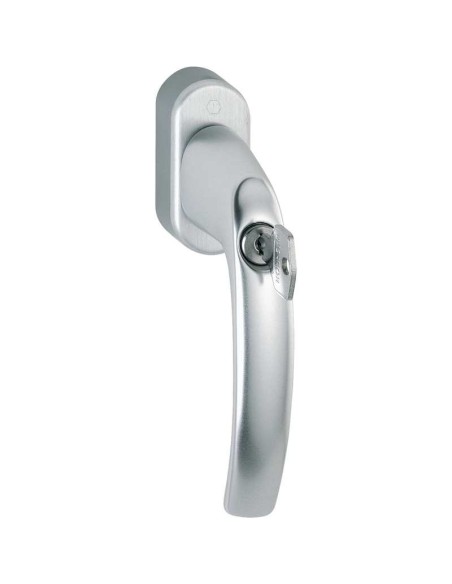 Manilla para ventana oscilobatiente verificada según norma DIN EN 13126-3 23/180-0132/33/C1 y RAL-GZ 607/9. Cumple los requisito