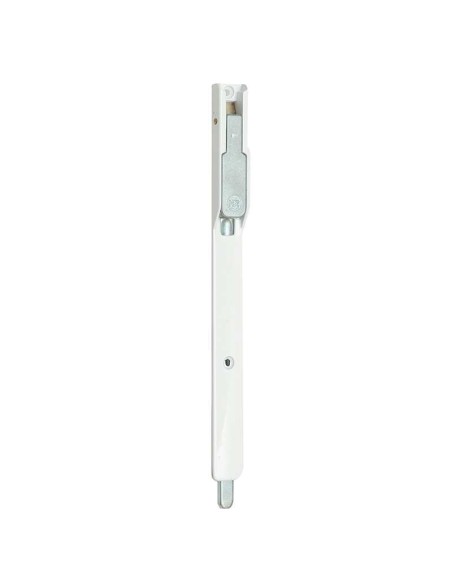 Pasador plano para embutir en puertas de aluminio o PVC de Cámara Europea. Realizado en aluminio lacado, zamak y acero inoxidabl