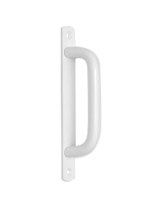 Asa de aluminio extrusionado para puertas y ventanas. Se fija mediante tornillos al perfil de la puerta o ventana. Diseño ergonó