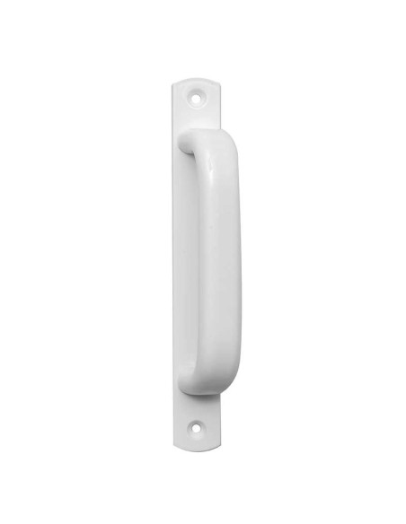 Asa de aluminio extrusionado para puertas y ventanas. Se fija mediante tornillos al perfil de la puerta o ventana. Diseño ergonó