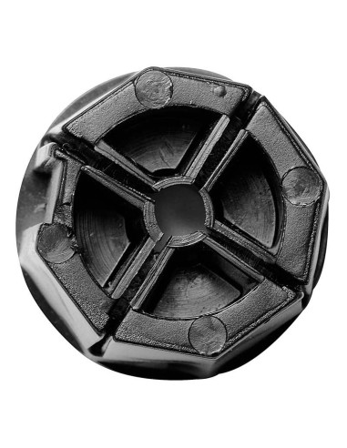 Contera de plástico de 40 mm de diámetro, 45 mm de largo, sin espiga para eje de 42 mm.