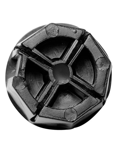 Contera de plástico de 40 mm de diámetro, 45 mm de largo, sin espiga para eje de 42 mm. Contera de plástico de 40 mm de diámetro, 45 mm de largo, sin espiga para eje de 42 mm.