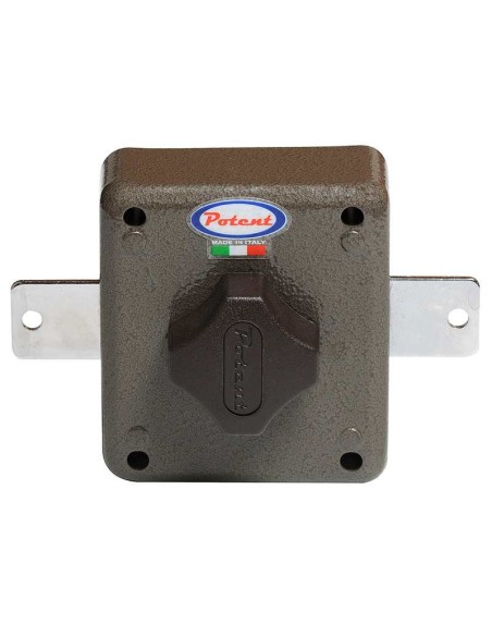 Se suministran con tornillos de fijación.
Interior pomo. Acabado con pintura epoxy anti ralladuras en marrón martelé