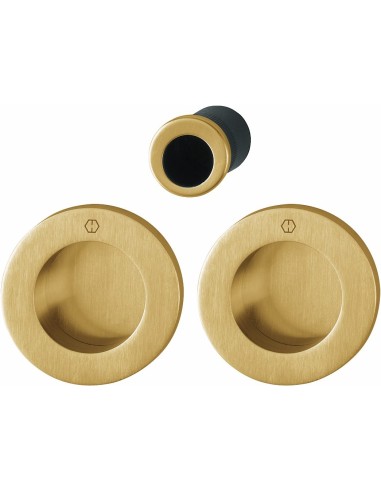 KIT CORREDERA REDONDO M471 KIT 5 LATON SATINADO F78-1-R