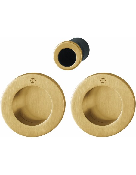 KIT CORREDERA REDONDO M471 KIT 5 LATON SATINADO F78-1-R