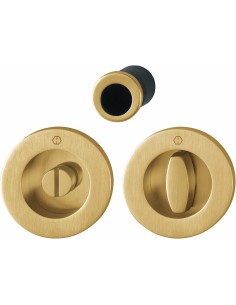 KIT CORREDERA REDONDO M471 KIT 2 LATON SATINADO F78-1-R