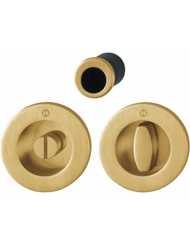 KIT CORREDERA REDONDO M471 KIT 2 LATON SATINADO F78-1-R